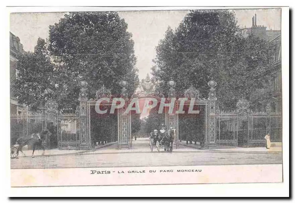 Paris - A grade do Parque Monceau — número de série não visível - Frente