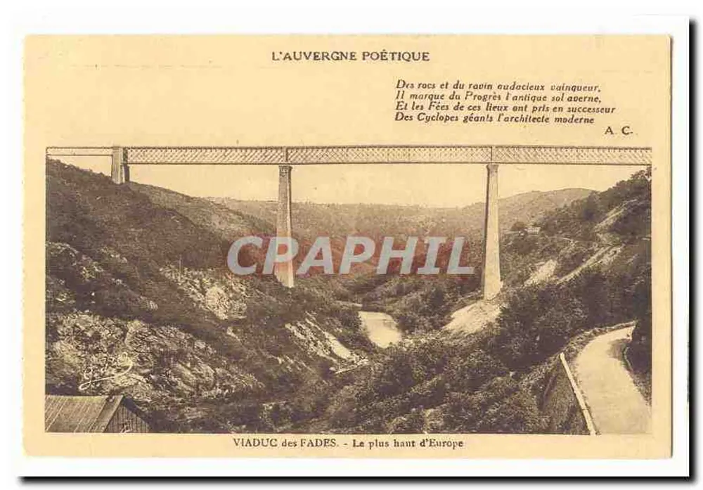 Viaduc des Fades - Der höchste Europas — L'Auvergne Poétique - Vorderseite