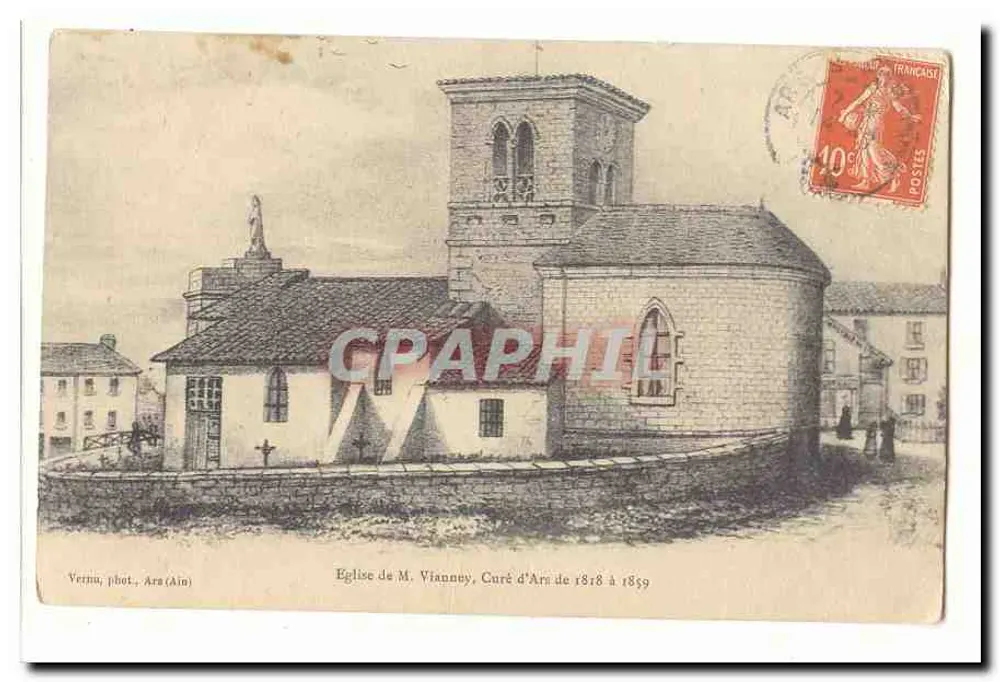 Kirche von M. Vianney, Pfarrer von Ara von 1818 bis 1859 — Ara (Ain), phot. Verna - Vorderseite