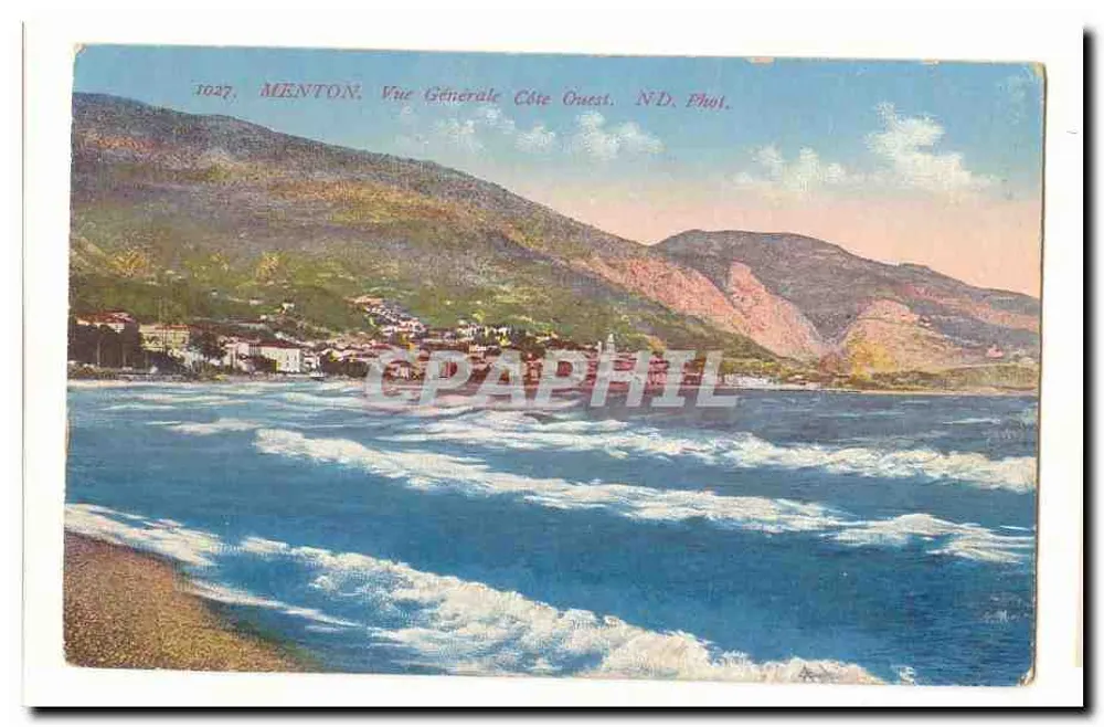 Menton — Vista Geral Costa Oeste — ND. Fot. - Frente
