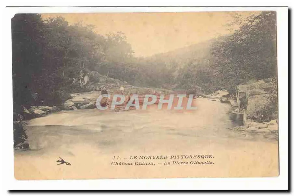 Schloss Chinon — Der Schlittstein — Das pittoreske Morvan - Vorderseite