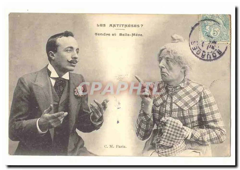 Genro e Sogra — As Antíteses? — C. M. Paris. - Frente