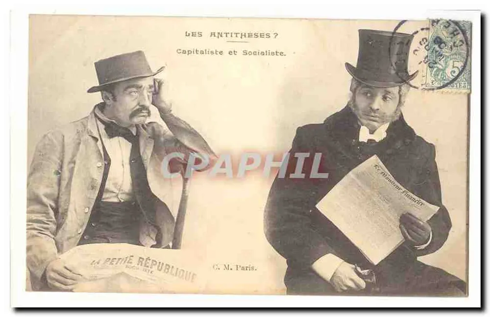 Kapitalist und Sozialist — Die Antithesen? — C. M. Paris - Vorderseite