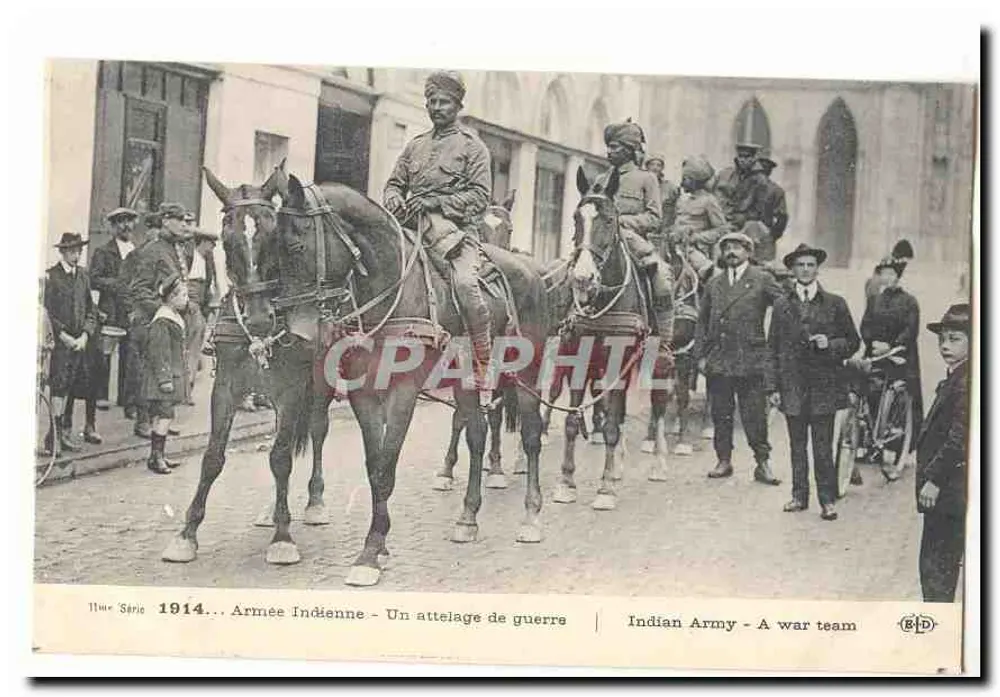 Indische Armee - Ein Kriegsteam — 11. Serie 1914 — Verlag BID - Vorderseite