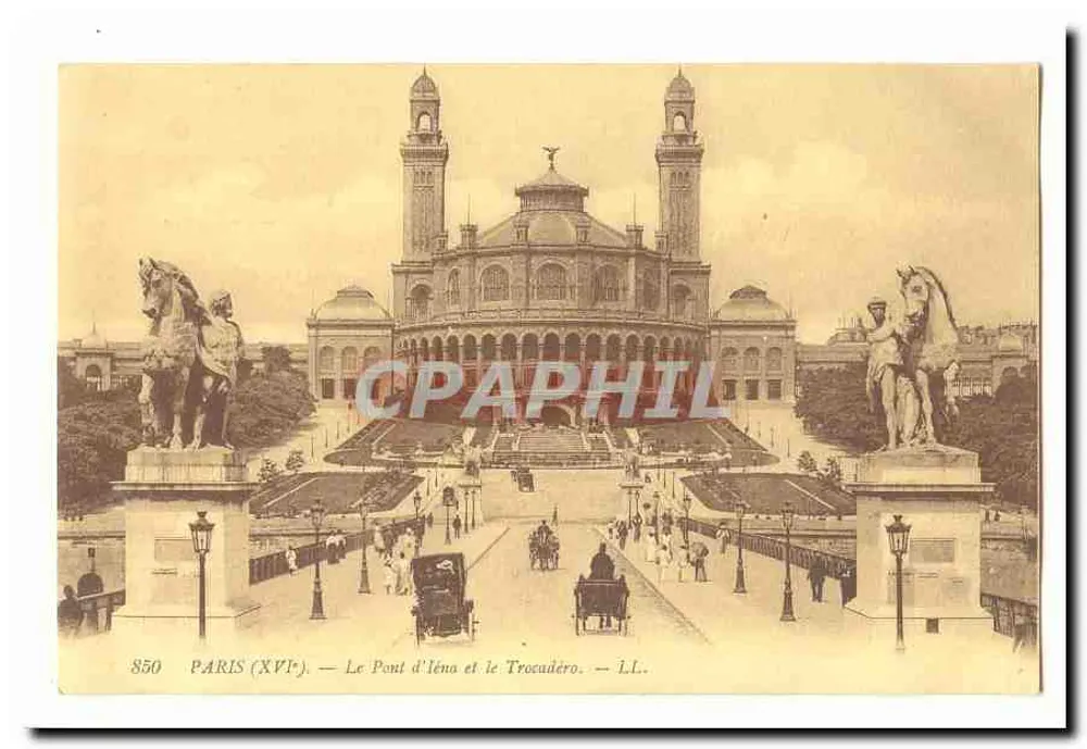 Paris (XVIe) — Die Iéna-Brücke und das Trocadéro — LL. - Vorderseite