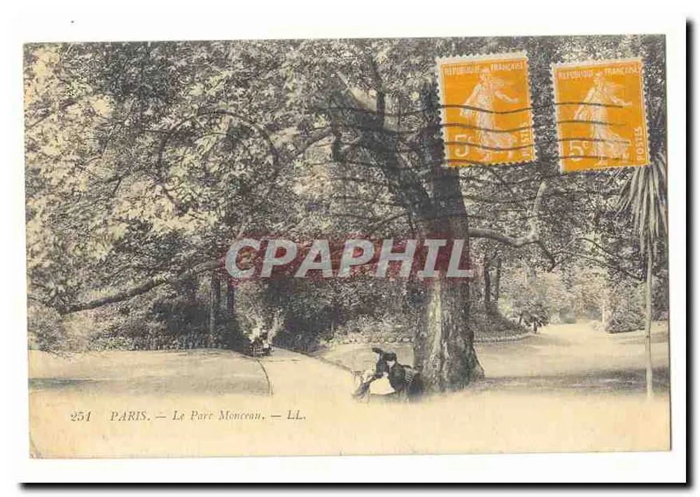 Paris — O Parque Monceau — LL. — CPHAPHIL - Frente