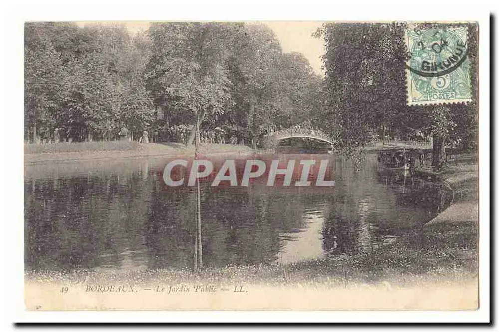 Bordeaux — O Jardim Público — LL. n°49 - Frente