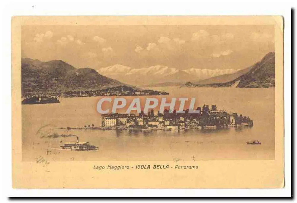 Lago Maggiore - ISOLA BELLA - Panorama - Vorderseite