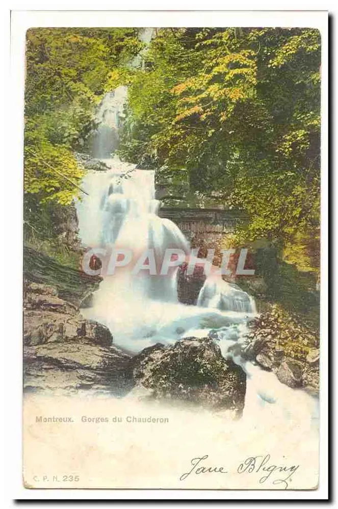 Gorges du Chauderon — Montreux — Jane Bligny, C.P.N. 235 - Vorderseite