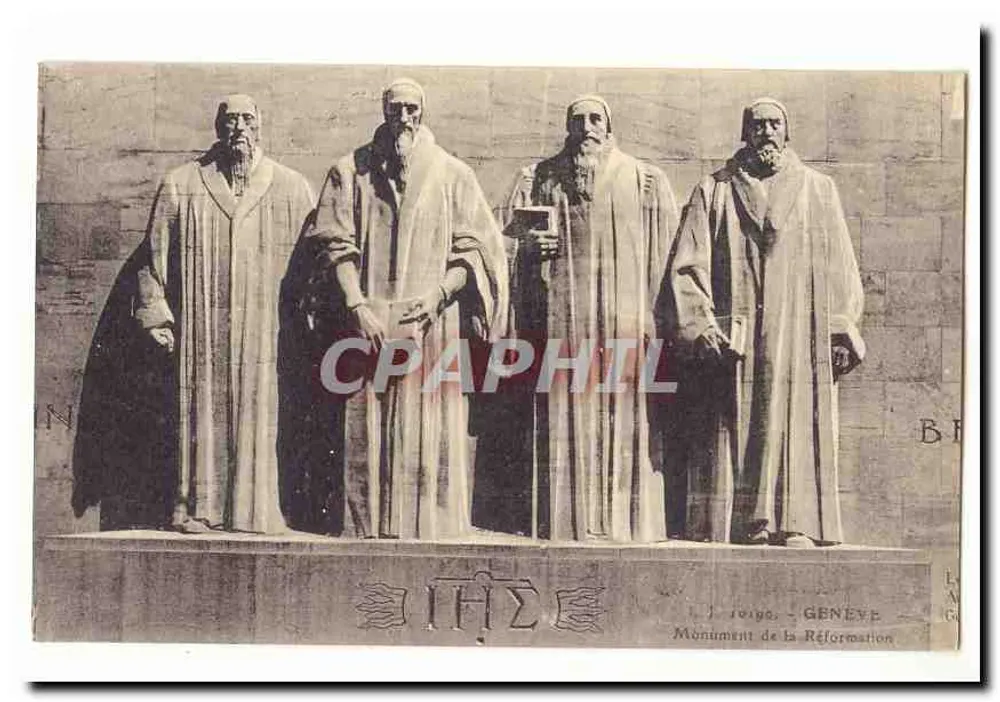 Reformationsdenkmal — Genf — unbekannter Verleger, Seriennummer nicht sichtbar - Vorderseite