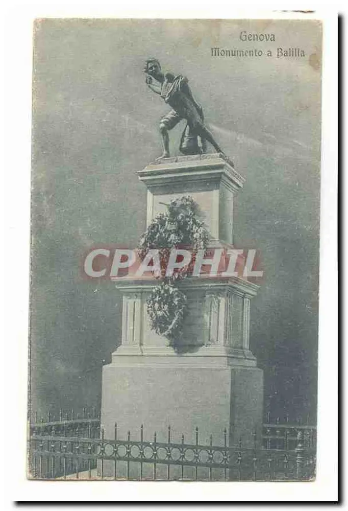 Genova — Monumento a Balilla — editore sconosciuto - Recto