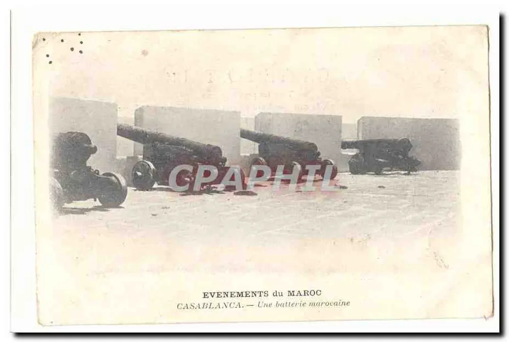 Casablanca — Eine marokkanische Batterie — Événements du Maroc - Vorderseite