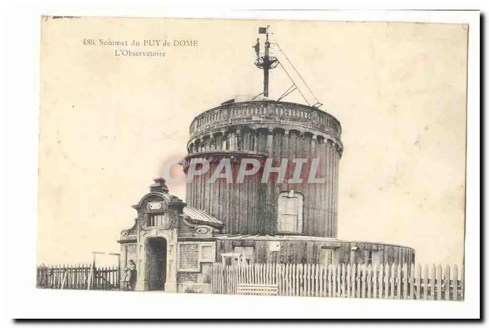 Gipfel des PUY DE DOME — Das Observatorium — Verlag nicht sichtbar - Vorderseite