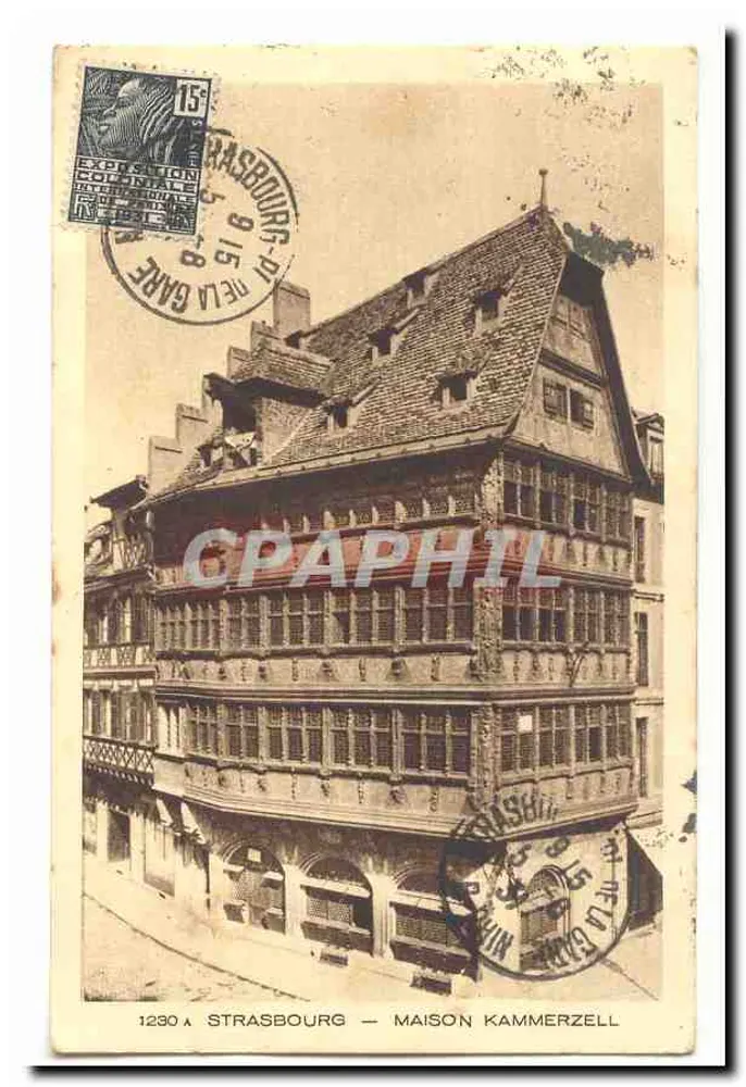 Strasbourg — Casa Kammerzell — editor desconhecido, número de série não visível - Frente