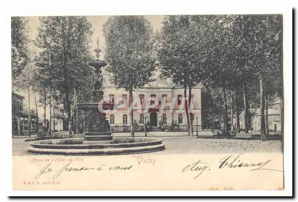 Praça do Hotel de Ville — Vichy — R.A.J.D. 10187 E.13 - Frente