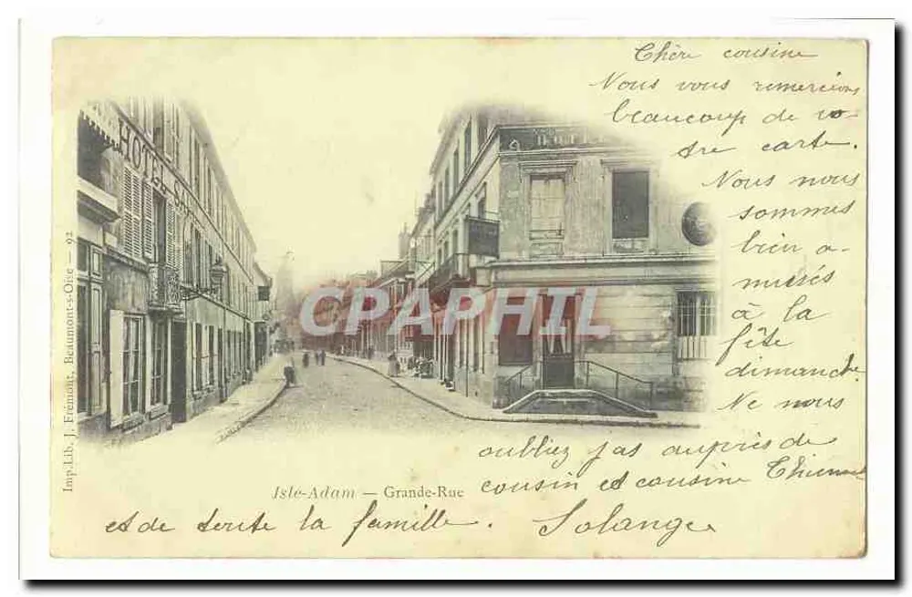 Iste-Adam — Grande-Rua — Imp. Lib. J. Frémont, Beaumont-sur-Oise — n° 92 - Frente