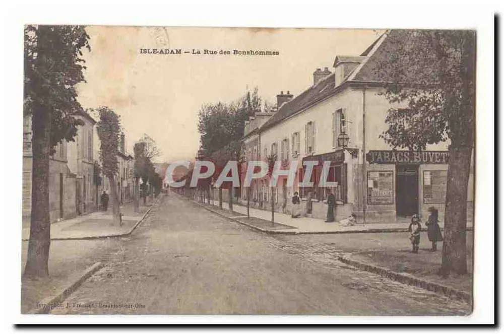 ISLE-ADAM — Ansicht der Rue des Bonshommes — Imp. P. J. Féremont, Beaumont-sur-Oise - Vorderseite