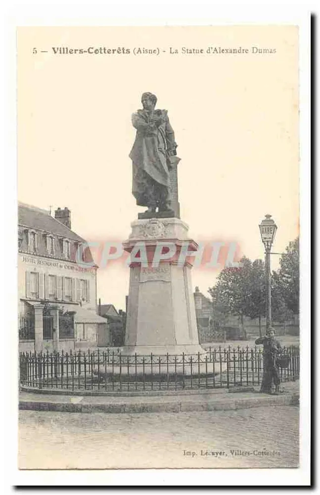 Villers-Cotterêts (Aisne) — Die Statue von Alexandre Dumas — Imp. Lécuyer, Villers-Cotterêts - Vorderseite