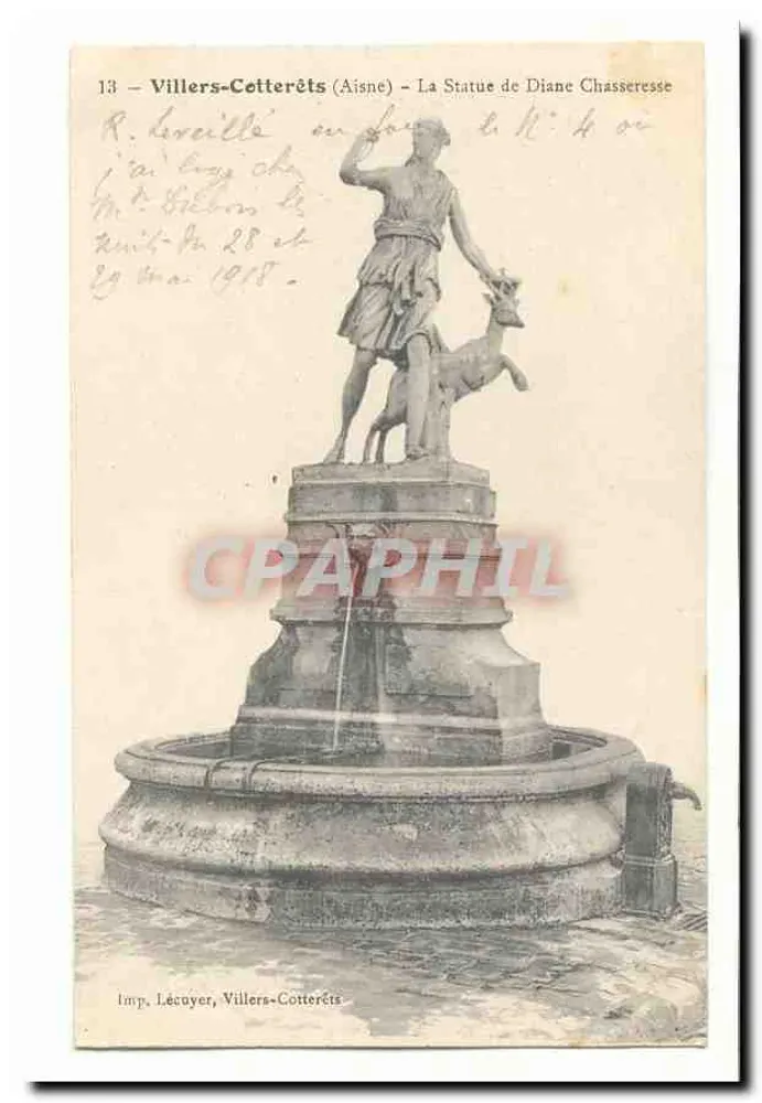 Villers-Cotterêts (Aisne) — Die Statue der Diane Chasseresse — Imp. Lécuyer, Villers-Cotterêts - Vorderseite