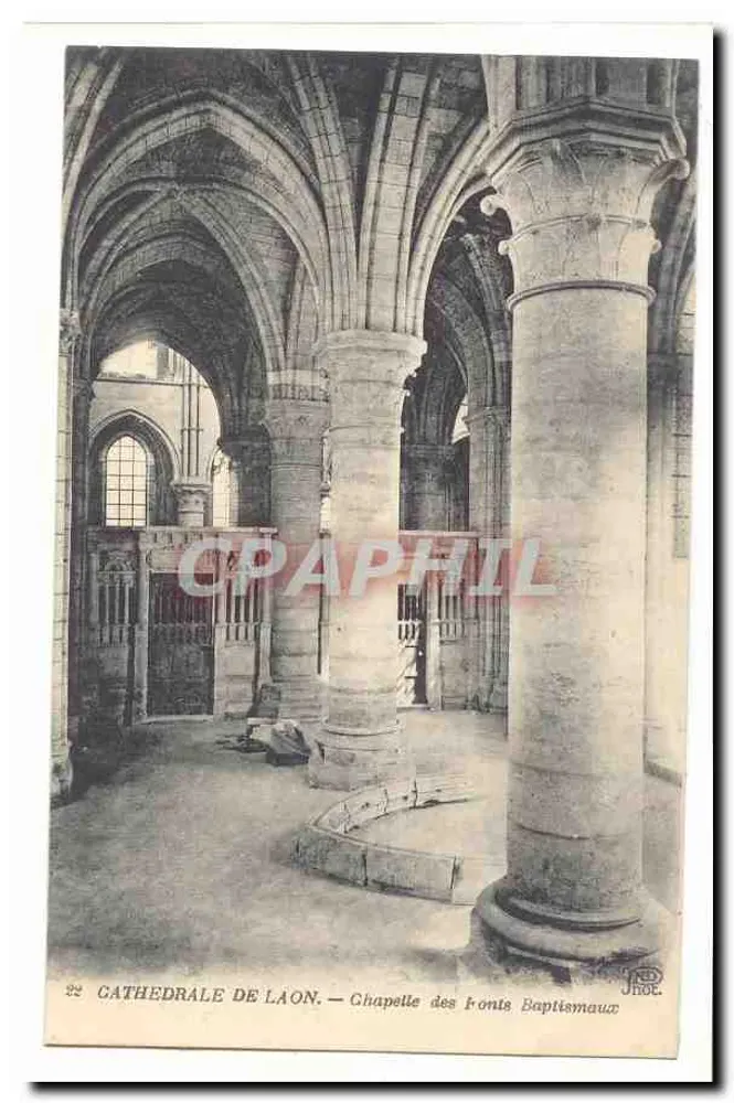 Kathedrale von Laon — Kapelle der Taufbecken - Vorderseite