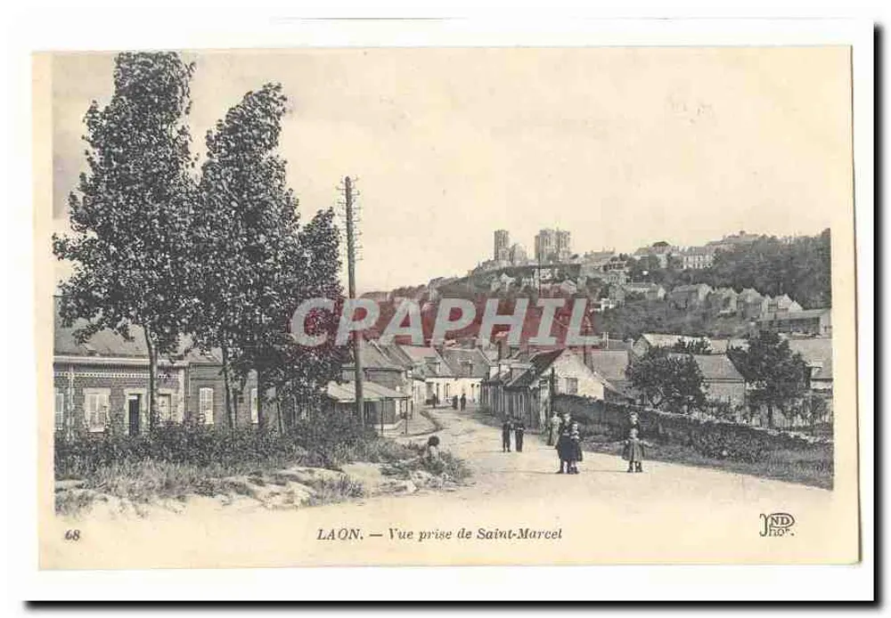 Laon — Vista tirada de Saint-Marcel — JND n°68 - Frente