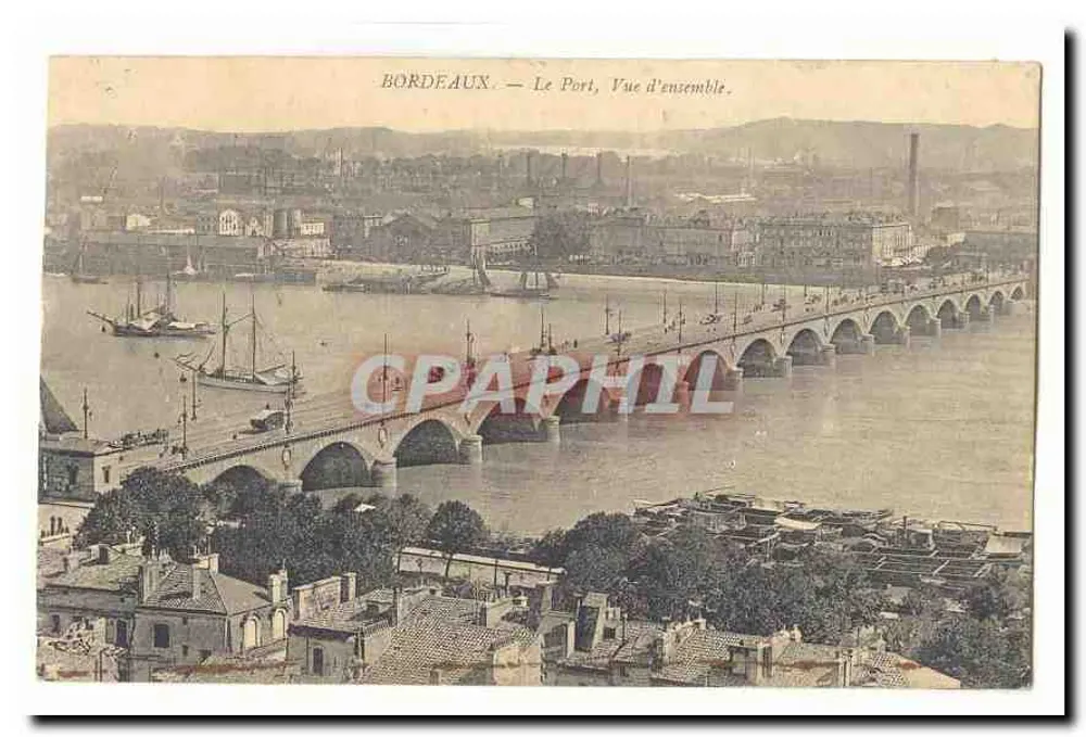 Bordeaux — O Porto, Vista geral. - Frente