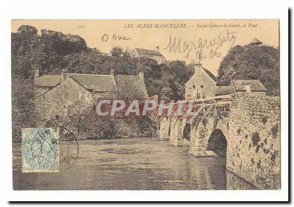 Saint-Cénéri-le-Gerei, die Brücke — Les Alpes Mancelles - Vorderseite