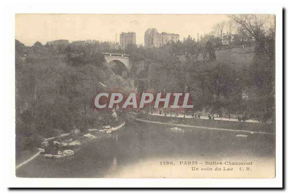 Paris – Buttes-Chaumont — Ein Eck des Sees — C.M. — n° 1298 - Vorderseite