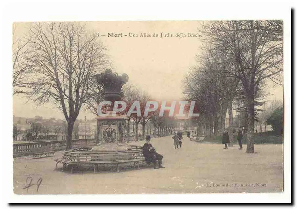 Niort - Ein Weg im Jardin de la Brèche — H. Boulford et M. Aubert, Niort - Vorderseite