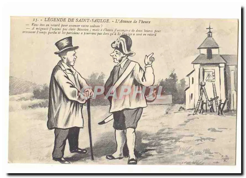 Legende von Saint-Saulge — Die Stunde voraus — F. R. N° - Vorderseite
