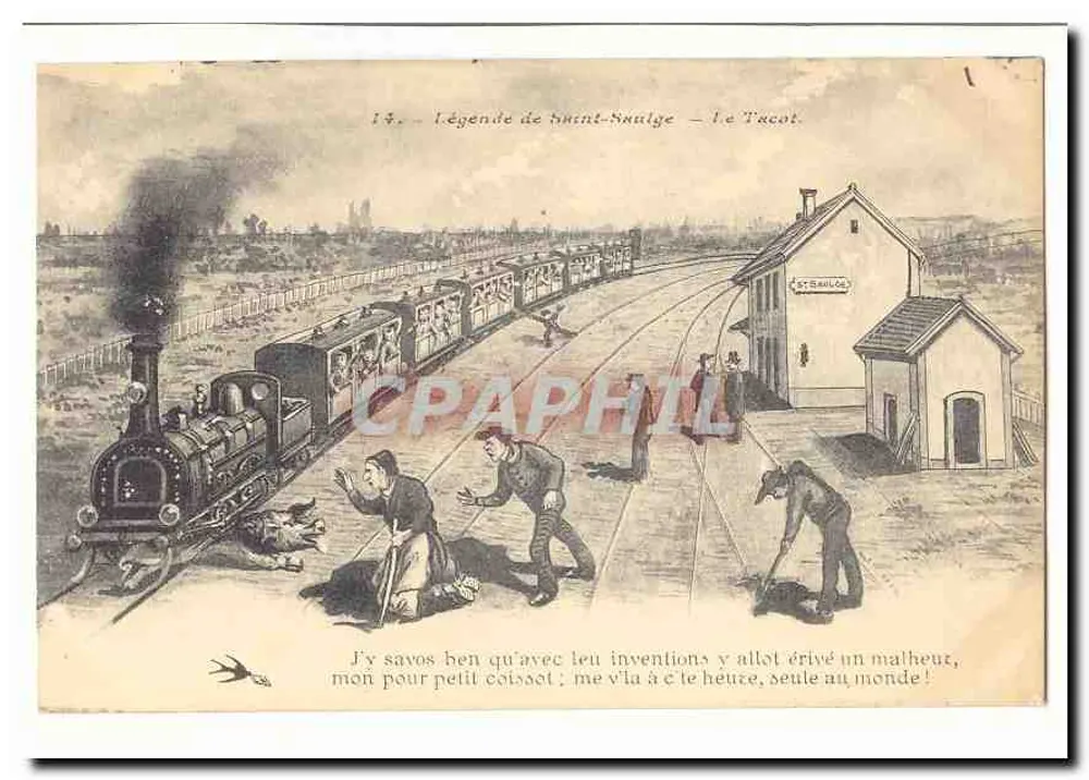 Lenda de Saint-Naulge — Le Tacot — Editor: C. T. R. B. L. O. G. — N° 14 - Frente