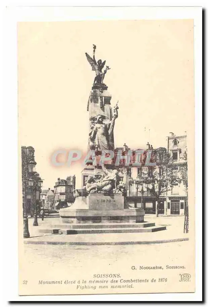 Soissons — Denkmal für die Kämpfer von 1870 — G. Nougarde, Soissons, n°52 - Vorderseite