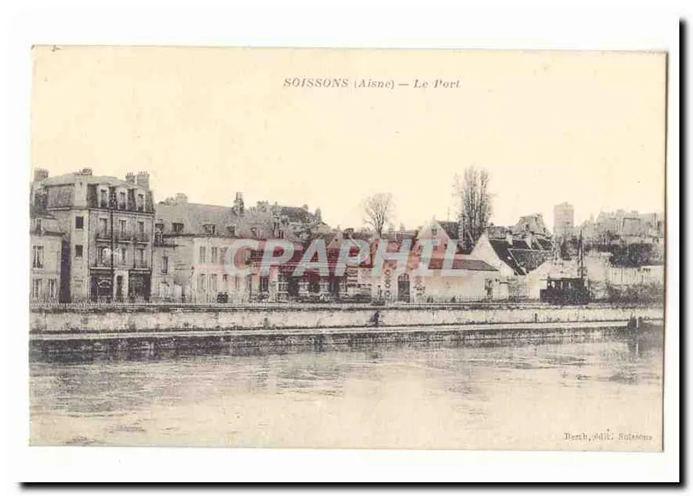 Soissons (Aisne) — O Porto — Barth, editor Soissons - Frente