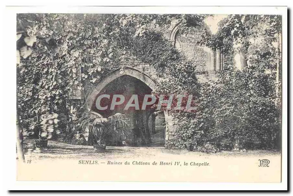 Senlis — Ruinen des Schlosses von Henri IV, die Kapelle — JND - Vorderseite