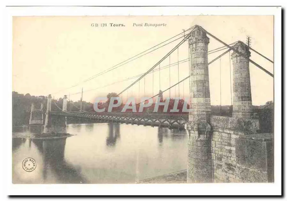 Tours — Pont Bonaparte — editor Grand Basset, n° de série GB 139 - Frente