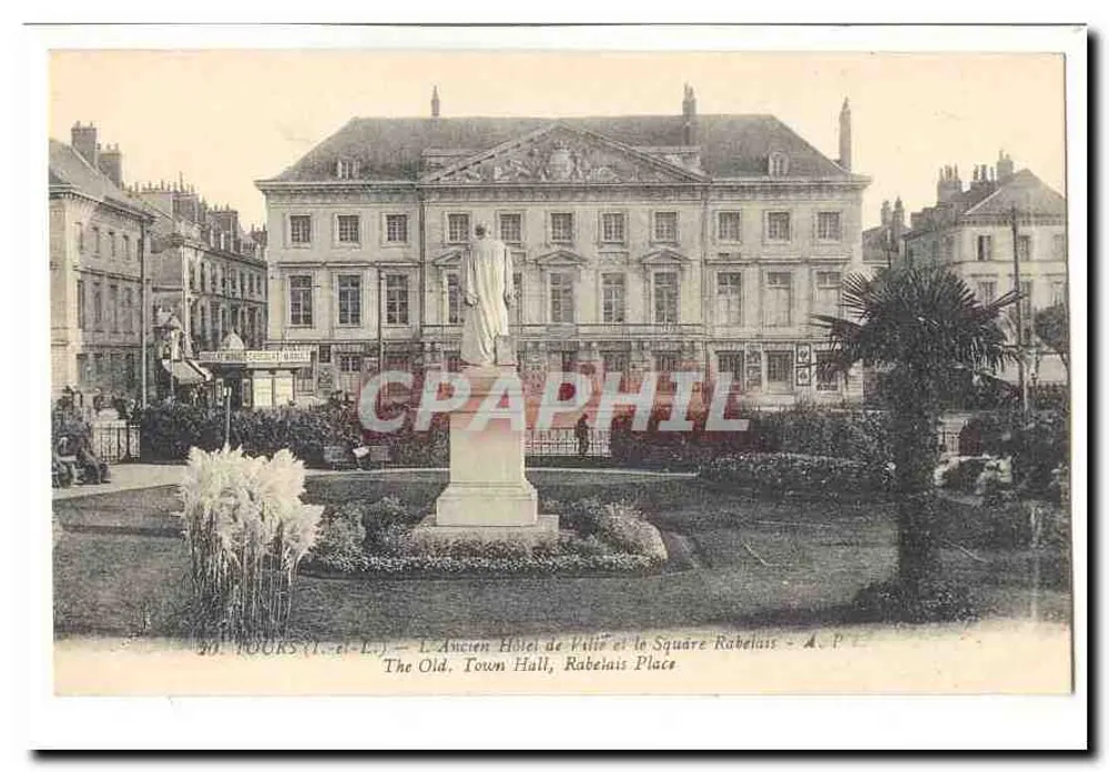 Tours (Loire) — Das Alte Rathaus und der Rabelais-Platz — A.P. - Vorderseite