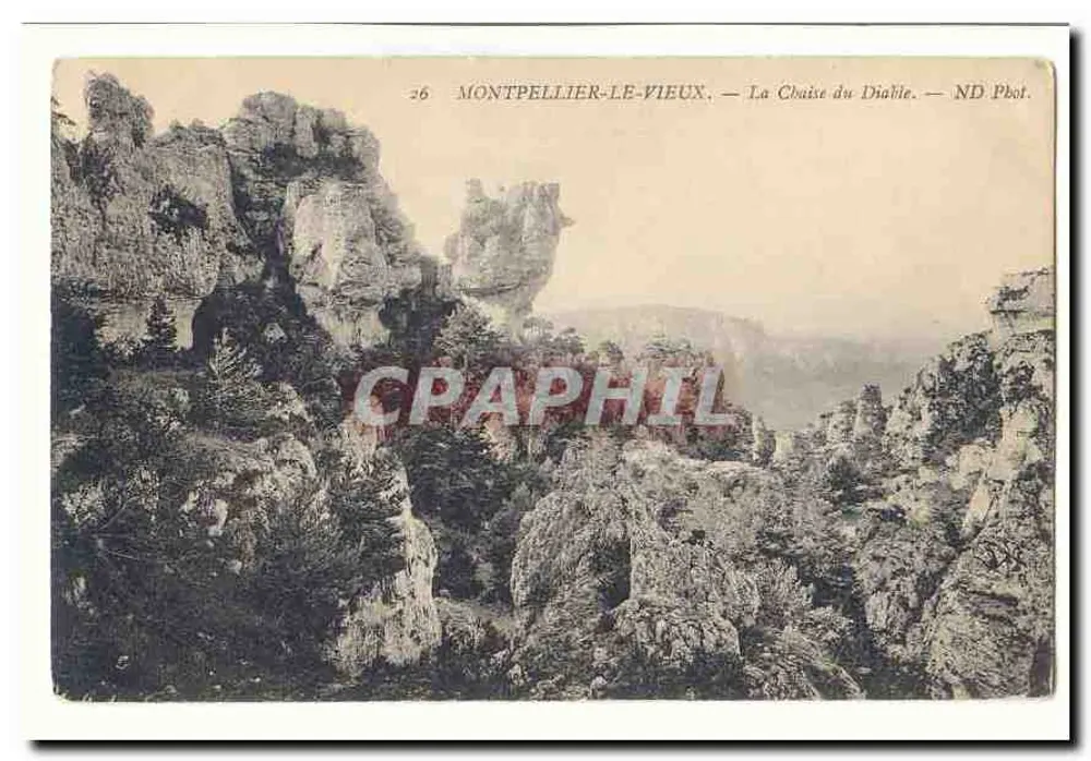Montpellier-le-Vieux — La Chaise du Diable — ND Phot. - Vorderseite