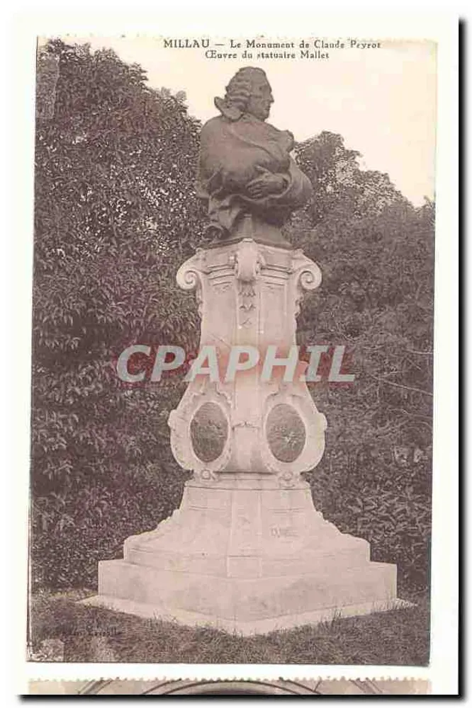 Millau — Denkmal von Claude Peyrot — Werk des Bildhauers Mallet - Vorderseite
