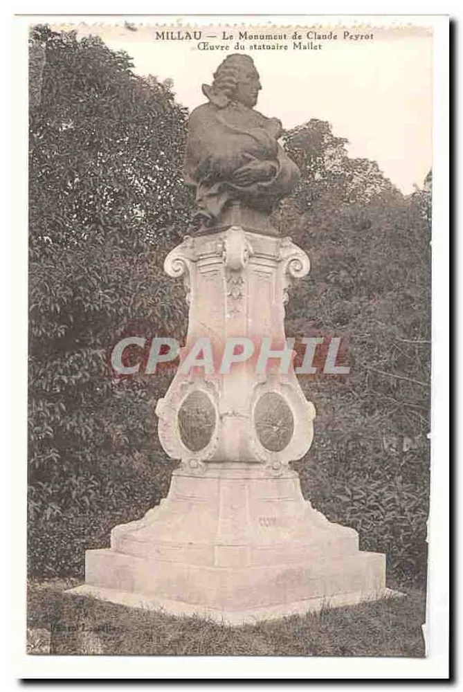 Millau — Der Clande Peyrot-Monument — Werk des Bildhauers Mallet - Vorderseite