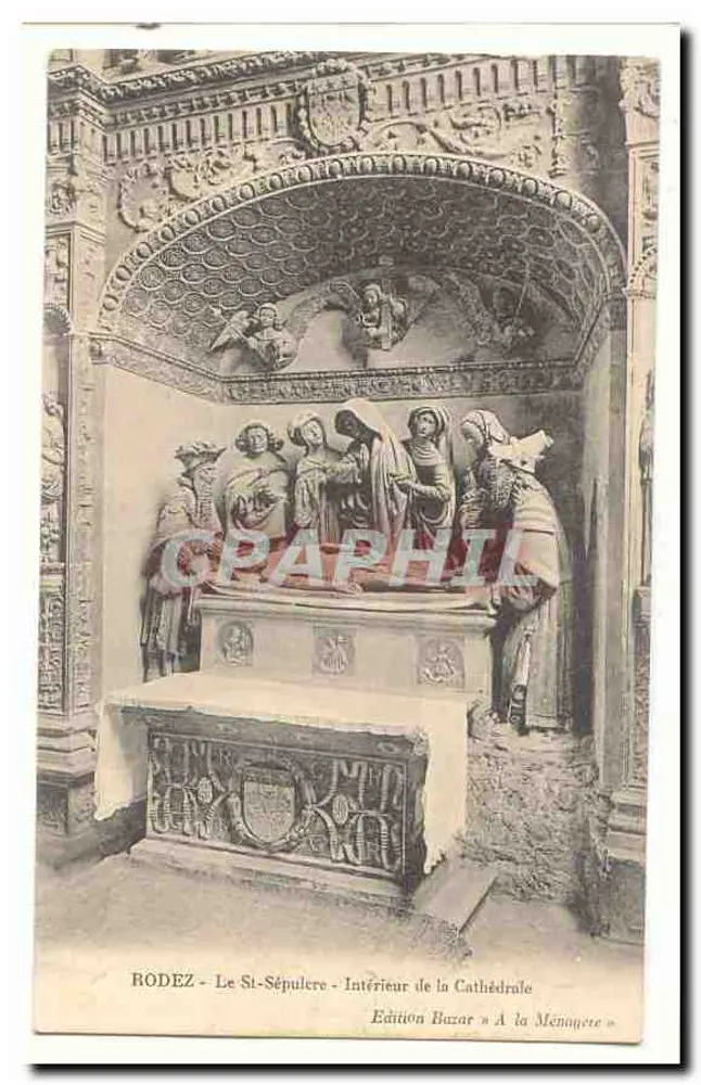 Rodez - St-Sépulcre - Innenansicht der Kathedrale — Edition Bazar « A la Menagere » - Vorderseite