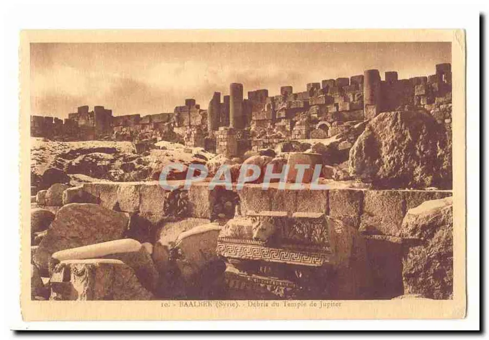 Baalbek (Síria) — Destroços do Templo de Júpiter - Frente