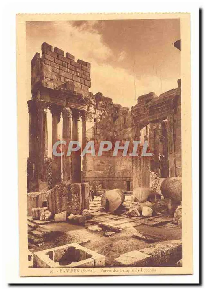 Baalbek (Síria) — Pátio do Templo de Baco - Frente