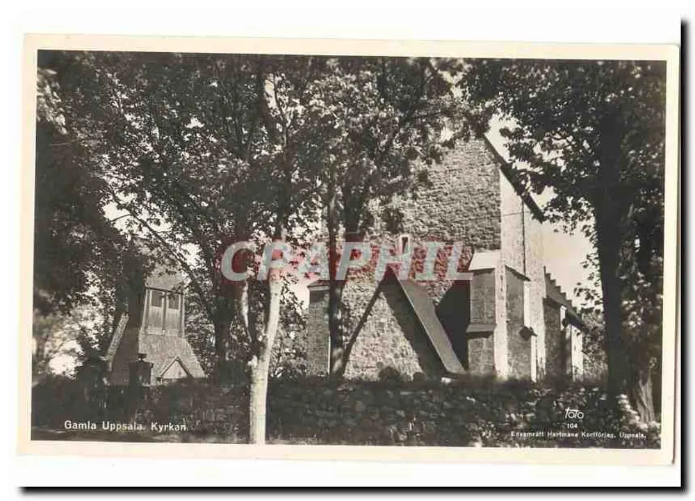Gamla Uppsala Kyrkan — editor Tato, n.º de serie 104 - Anverso