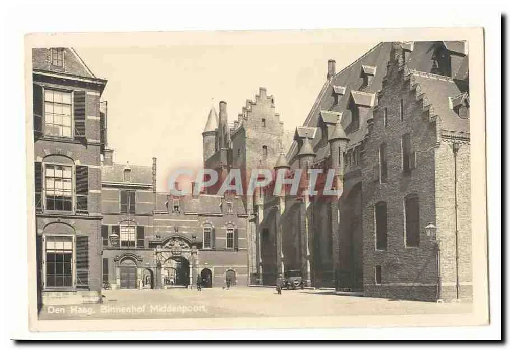 Den Haag. Binnenhof Middenpoort — vista da entrada do complexo palacial - Frente
