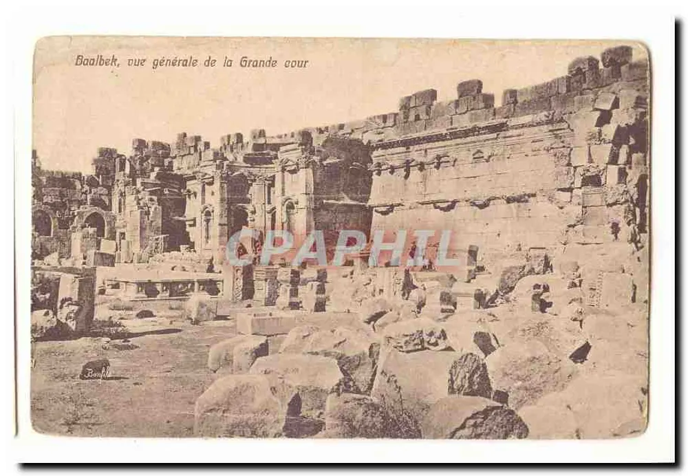 Baalbek, allgemeiner Blick auf den Großen Hof — Baalbek, allgemeiner Blick auf den Großen Hof - Vorderseite