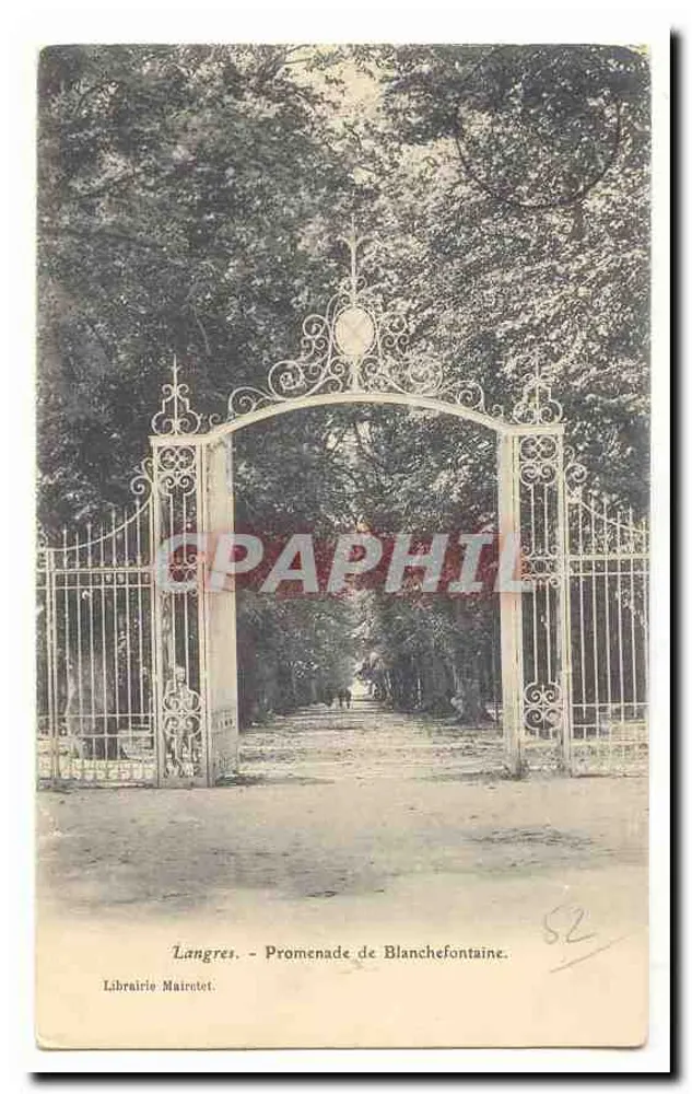 Langres - Promenade de Blanchefontaine — Livraria Mairretot - Frente