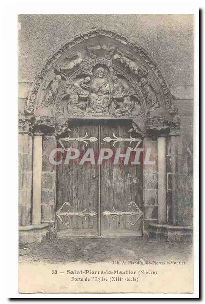 Kirchentor — Saint-Pierre-le-Moutier (Nièvre) — Lib. A. Flandin - Vorderseite