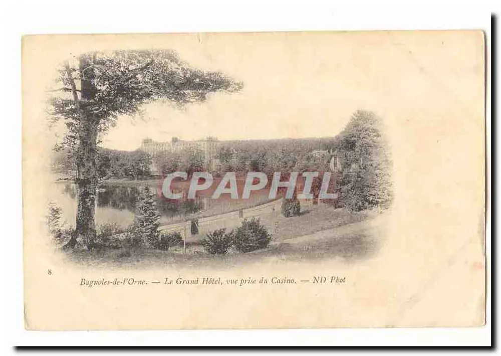 Bagnoles-de-l'Orne — Le Grand Hôtel, Ansicht vom Casino — NID Phot - Vorderseite