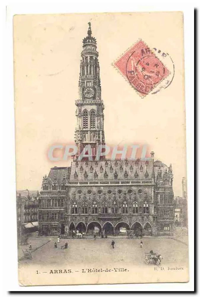 Arras — A Prefeitura — B. D. Koubaux - Frente