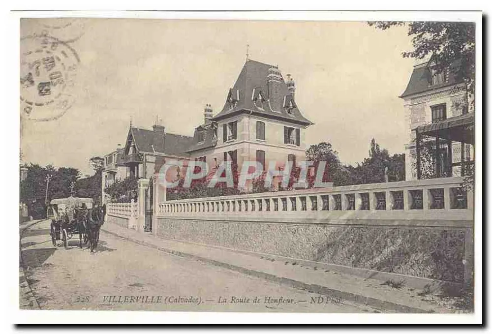 Villerville (Calvados) — A Estrada de Honfleur — ND Paul - Frente